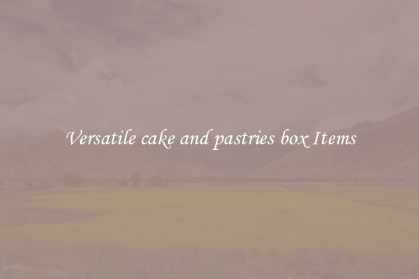 Versatile cake and pastries box Items