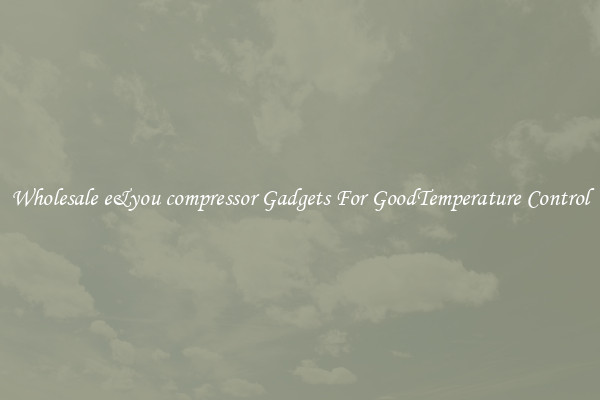 Wholesale e&you compressor Gadgets For GoodTemperature Control