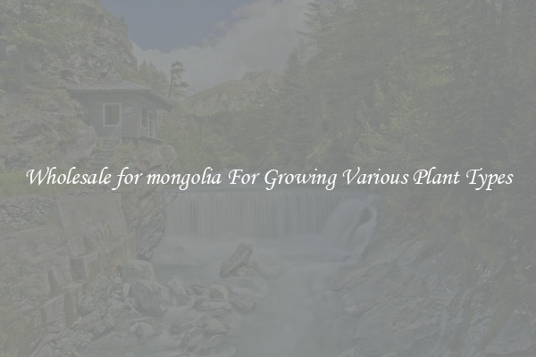 Wholesale for mongolia For Growing Various Plant Types