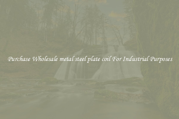 Purchase Wholesale metal steel plate coil For Industrial Purposes