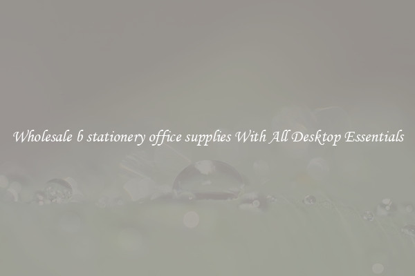 Wholesale b stationery office supplies With All Desktop Essentials