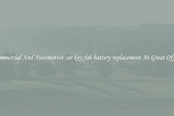 Commercial And Automotive car key fob battery replacement At Great Offers