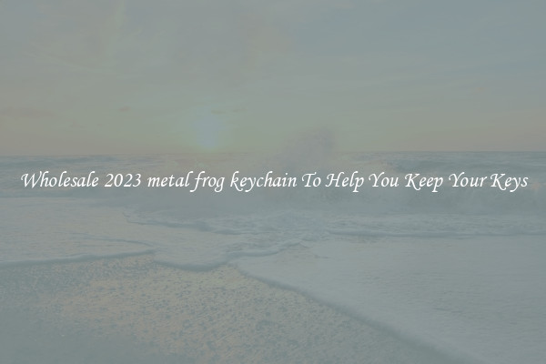 Wholesale 2023 metal frog keychain To Help You Keep Your Keys