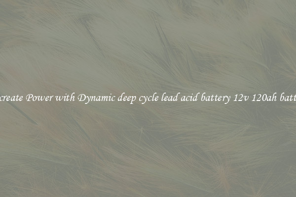 Recreate Power with Dynamic deep cycle lead acid battery 12v 120ah battery