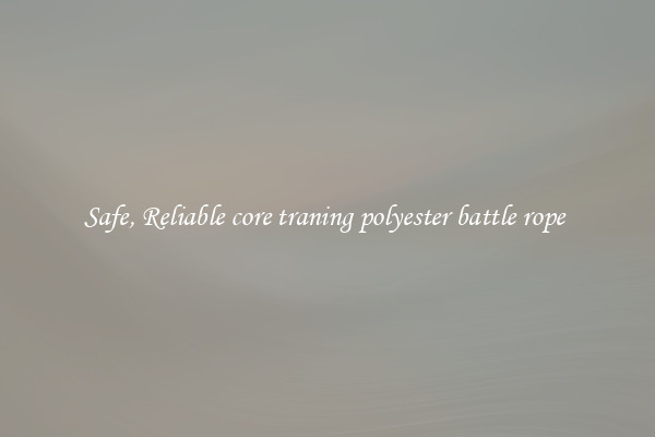 Safe, Reliable core traning polyester battle rope 