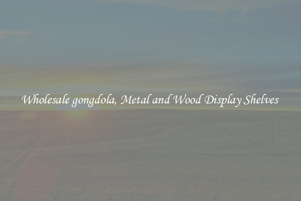 Wholesale gongdola, Metal and Wood Display Shelves 