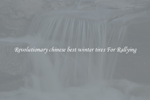 Revolutionary chinese best winter tires For Rallying