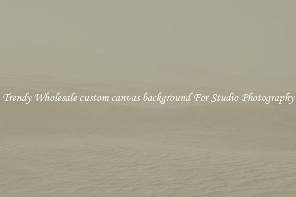 Trendy Wholesale custom canvas background For Studio Photography
