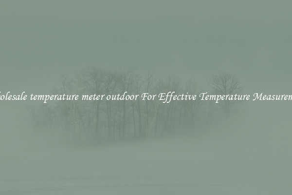 Wholesale temperature meter outdoor For Effective Temperature Measurement