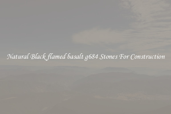 Natural Black flamed basalt g684 Stones For Construction