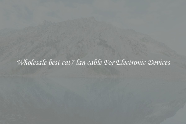 Wholesale best cat7 lan cable For Electronic Devices