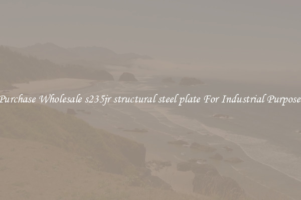 Purchase Wholesale s235jr structural steel plate For Industrial Purposes