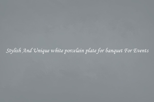 Stylish And Unique white porcelain plate for banquet For Events